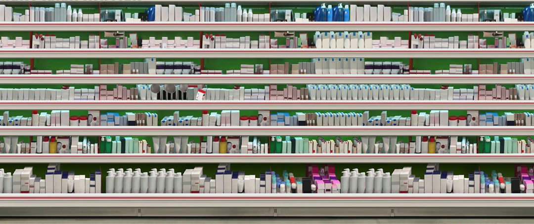 Organized Shelf in retail store